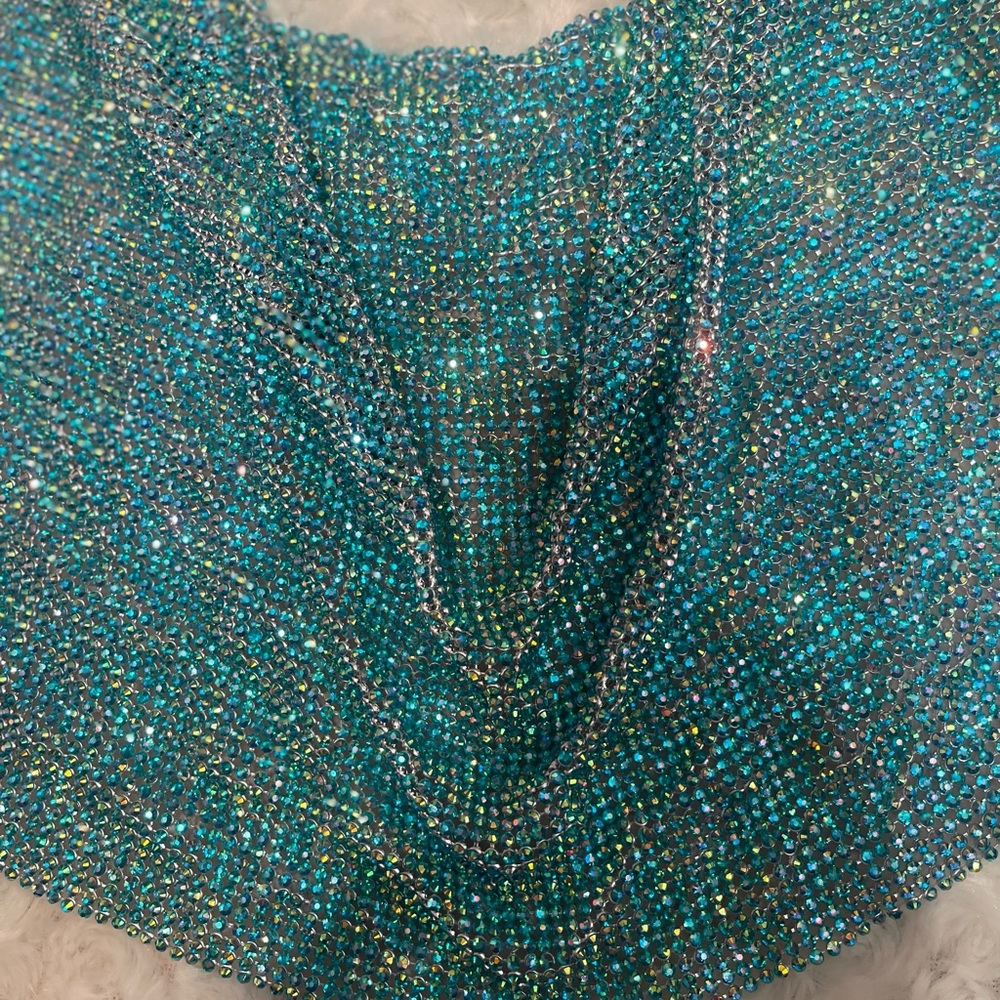 Sparkling Chainmail Halter Top - Picture 4 of 6